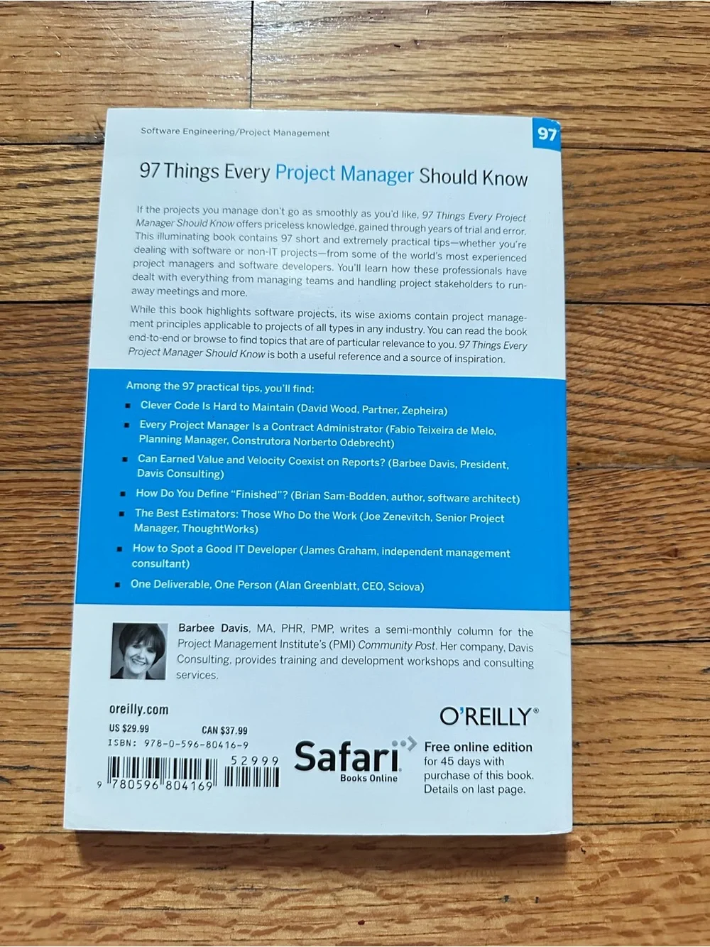 97 Things Every Project Manager Should Know Barbee Davis O’Reilly Paperback